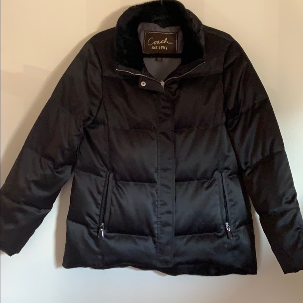 Designer coach puffer jacket